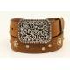 Ariat Girls Flowers And Stems Embroidered Belt And Buckle