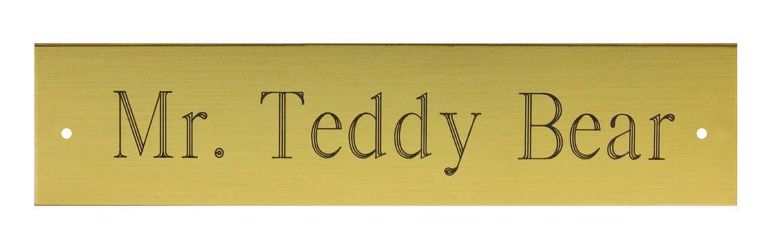 Perri's Brass Stall Plate with Holes