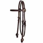 Circle Y Antique & Copper Browband Headstall