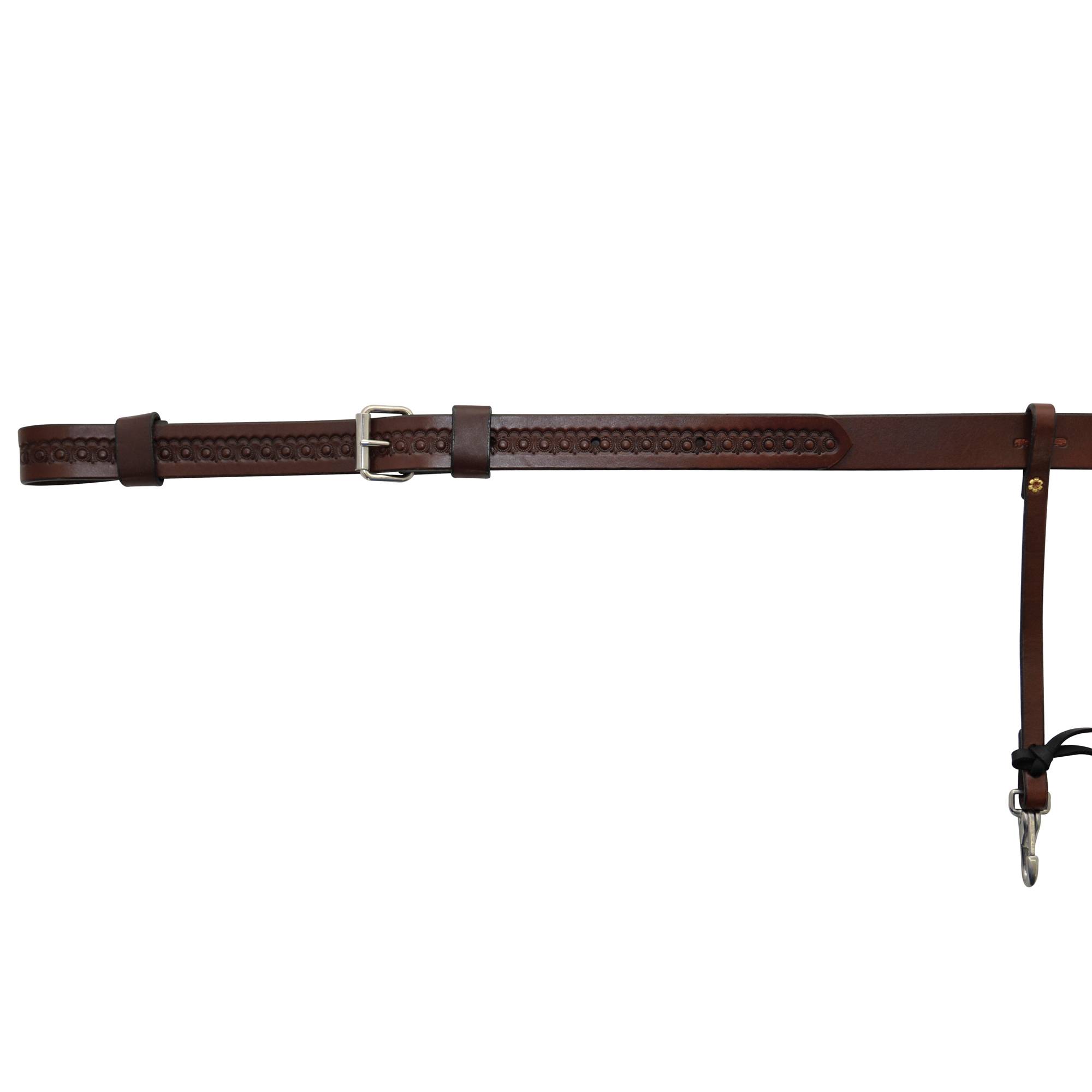 Circle Y Single Ply Border Tooled Flank Cinch