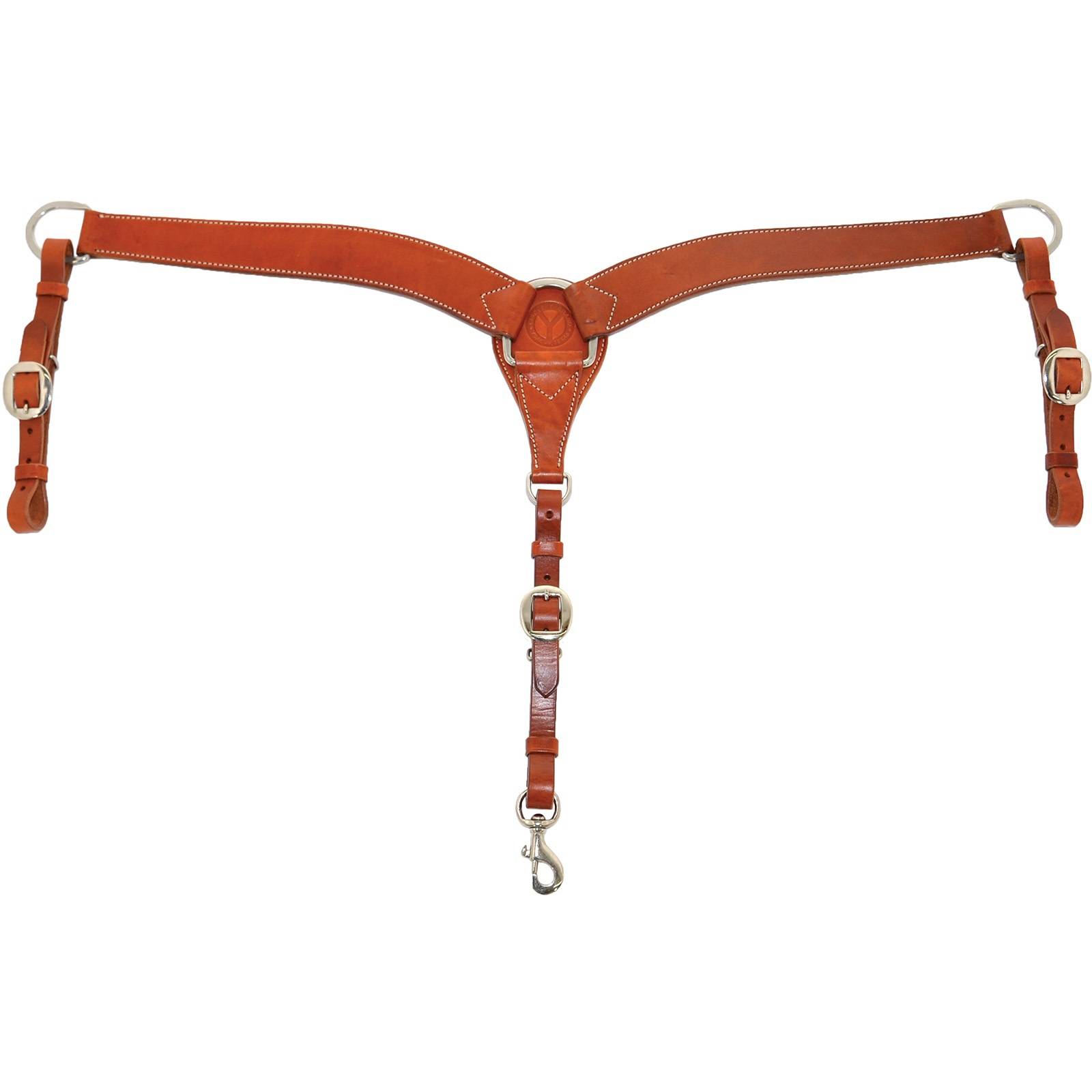 Circle Y 2" Shaped Plain Breast Collar