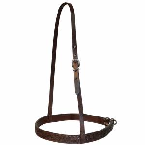 Circle Y Straight Floral Tooled Noseband