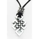 Barbary Celtic Knot On Cord Necklace