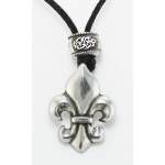 Barbary Fleur Di Lis On Cord Necklace