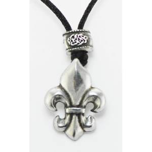 Barbary Fleur Di Lis On Cord Necklace