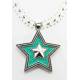 Western Edge Crystal Double Star Necklace Set
