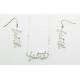 Western Edge Faith Crystal Rope Earrings And Necklace Set