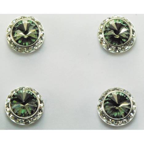 Western Edge Magnet Number Set Of 4 Pins, Black Diamond Crystals