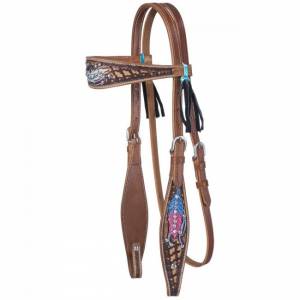 Silver Royal Delilah Collection Browband Headstall