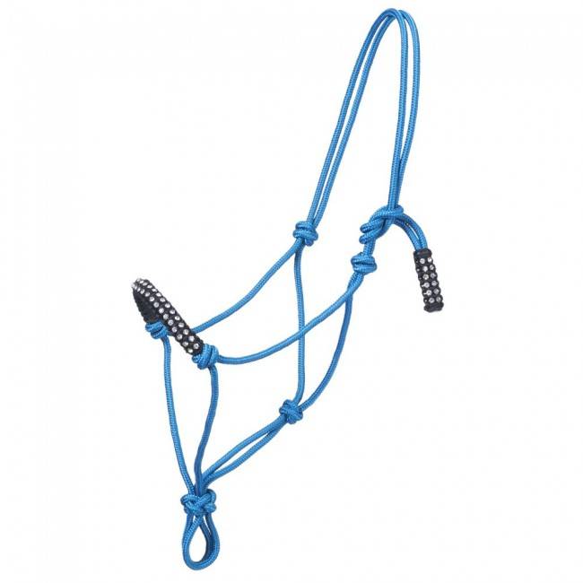 Tough-1 Miniature Horse Nylon Poly Rope Tied Halter Fully Adjustable