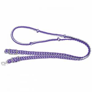 Tough-1 Metallic Cord Knotted Roping Reins