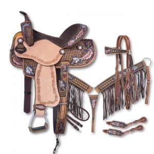 Silver Royal Naomi Collection 5 Piece Saddle Package