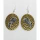 Finishing Touch Jumper On Hammered Disc French Wire Earrings