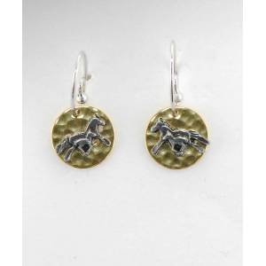 Finishing Touch Mom & Babe On Hammered Disc French Wire Earrings