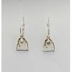 Finishing Touch Stirrup And Horse Shoe W/Stone French Wire Earrings