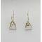 Finishing Touch Stirrup And Horse Shoe W/Stone French Wire Earrings