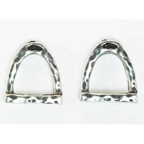 Finishing Touch Hammered Stirrup Earrings