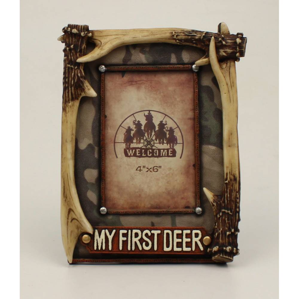 My 1st Deer Antler Picture Frame