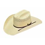 Ariat Mens 10X Straw Western Hat with 2 Cord Hat Band