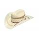Ariat Mens Bangora Straw Hat with Two Cord Band