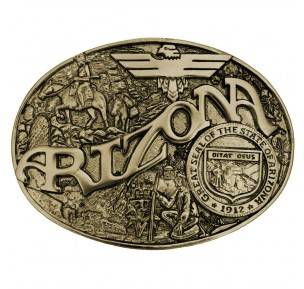 Montana Silversmiths Arizona State Heritage Attitude Buckle