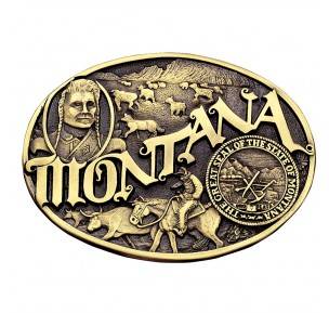 Montana Silversmiths State Heritage Attitude Buckle