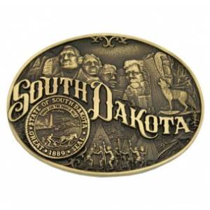 Montana Silversmiths South Dakota State Heritage Attitude Buckle
