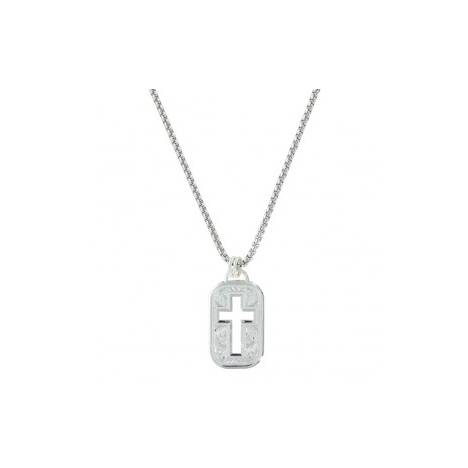 Montana Silversmiths Western Lace Cross Cut Out Token Necklace