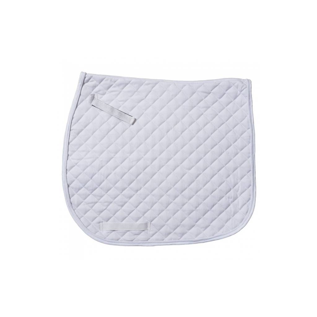 Tough-1 AP Quilted Dressage Saddle Pad- White