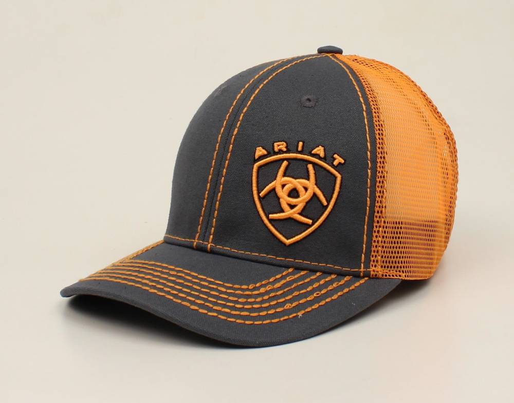 Ariat Mens Offset Shield Two Color Ball Cap HorseLoverZ