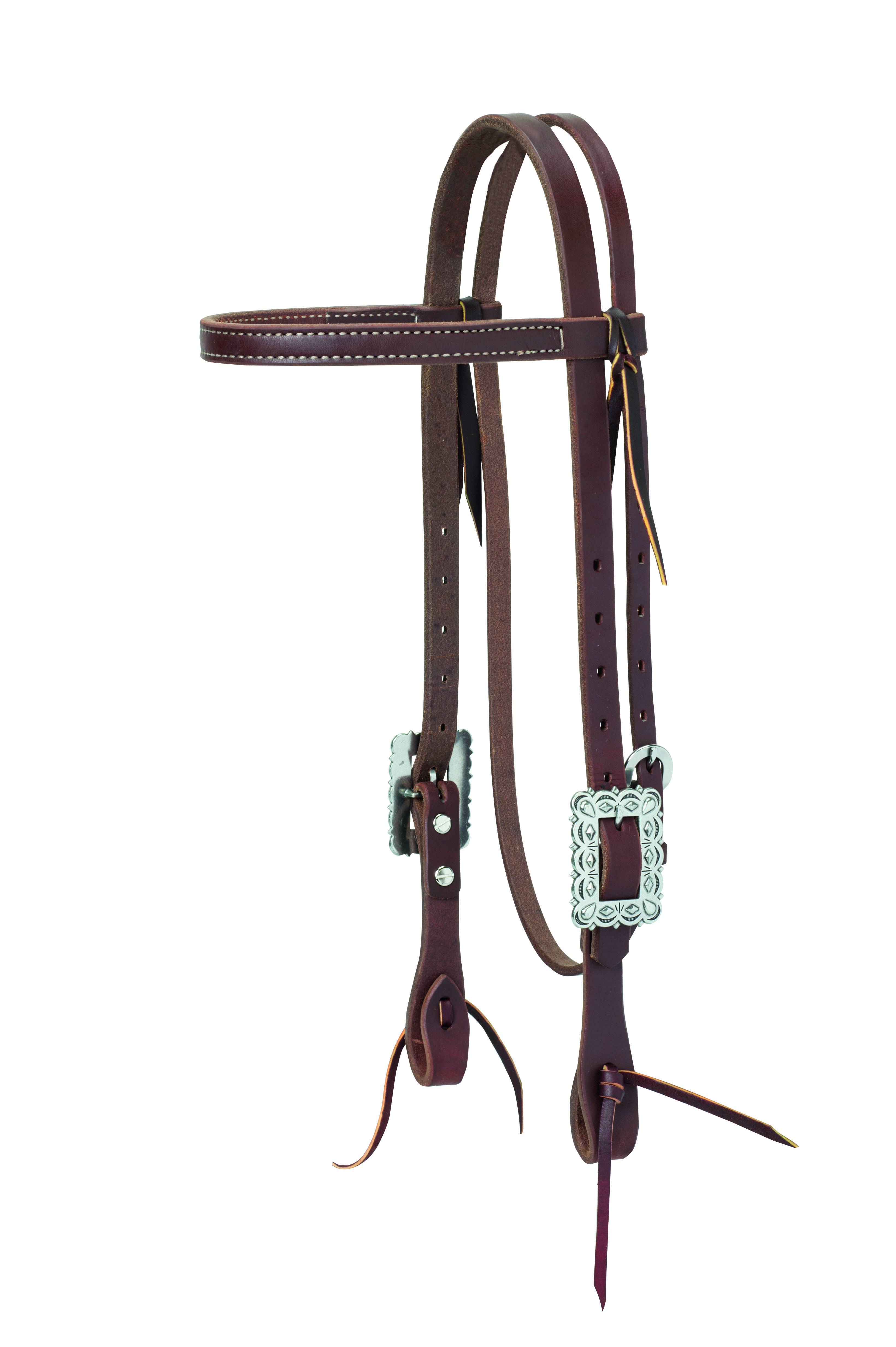 Weaver Working Cowboy Browband Headstall - Scalloped