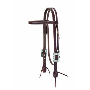 Weaver Working Cowboy Browband Headstall - Scalloped