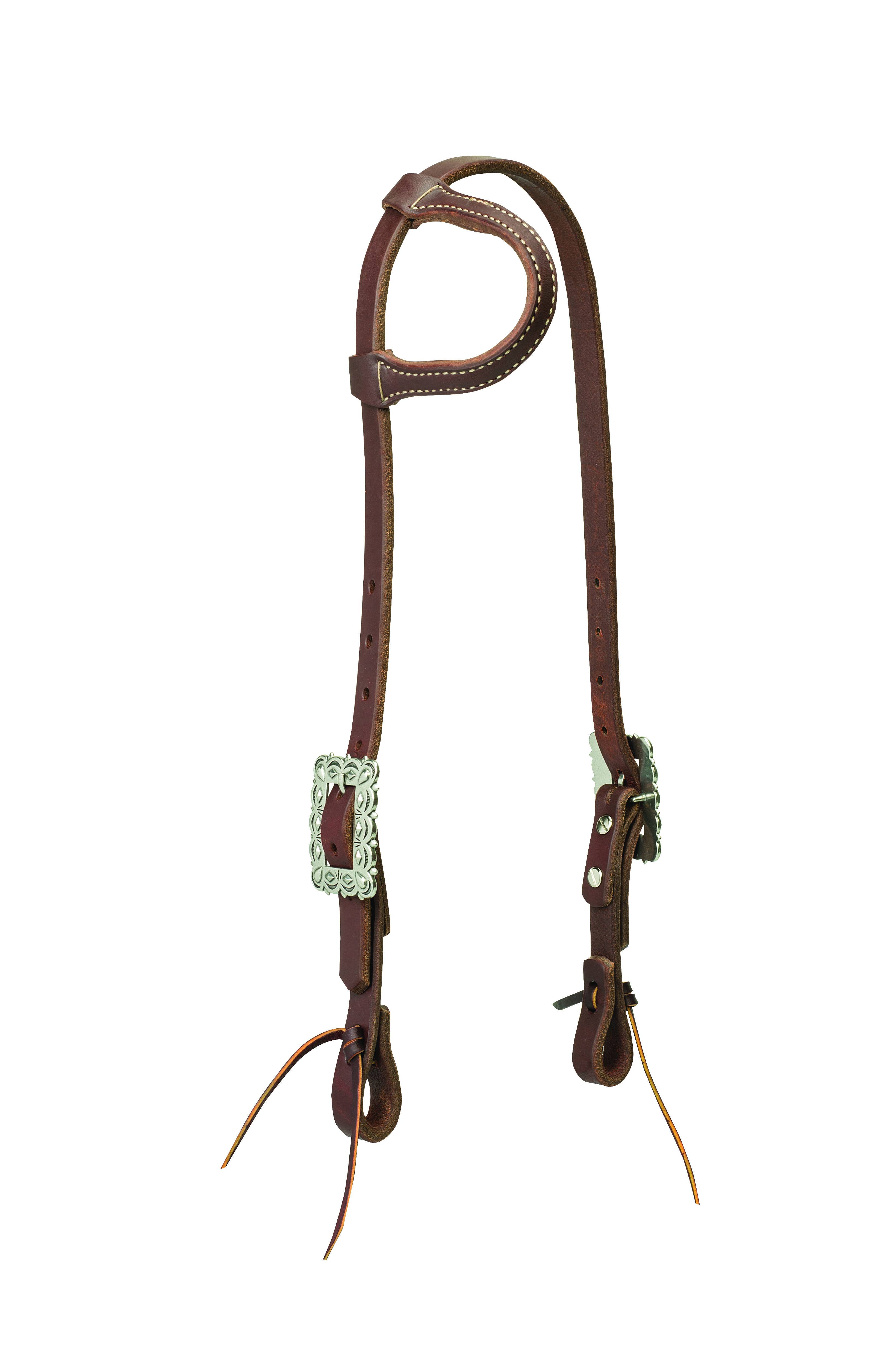 Weaver Working Cowboy Sliding Ear Headstall - Scalloped