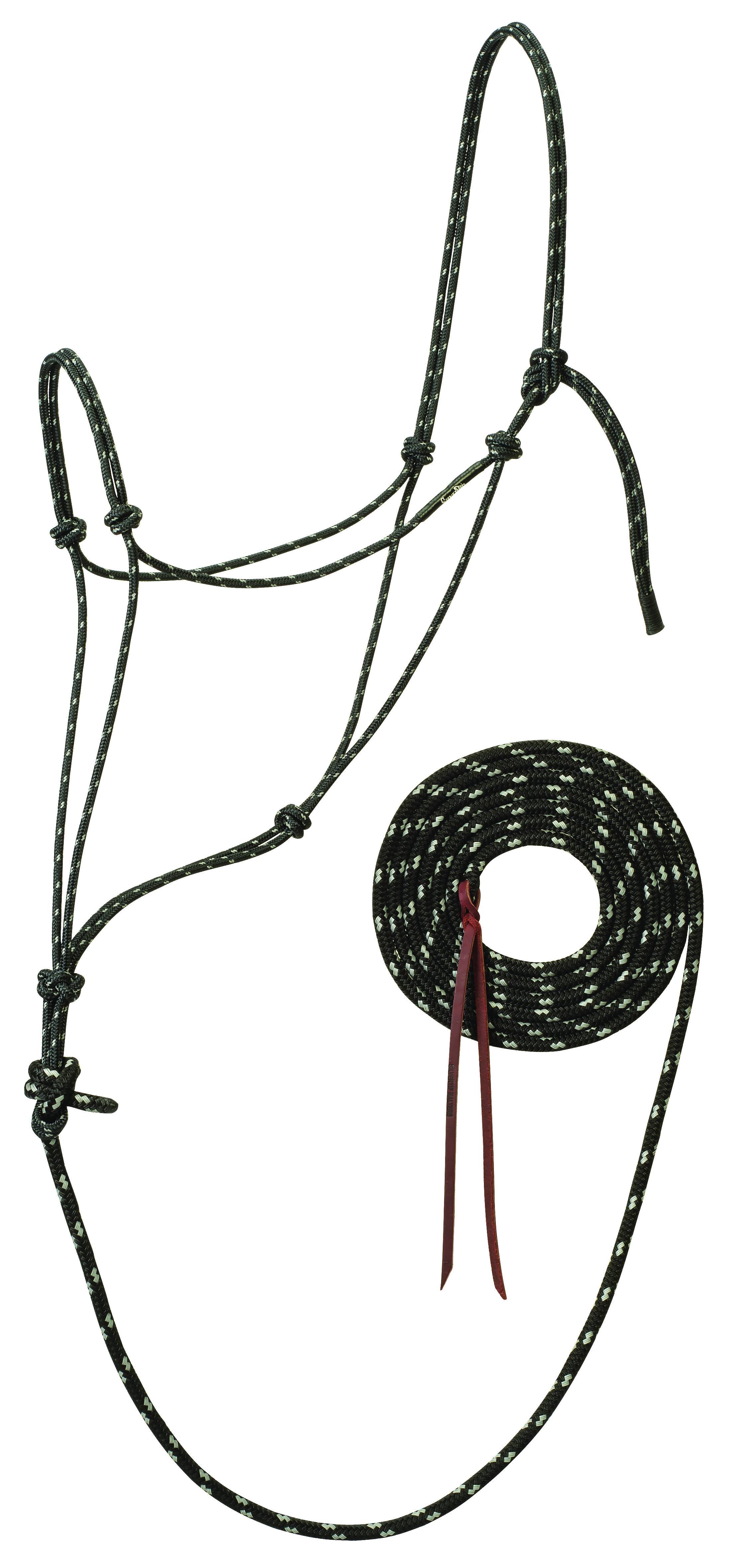 Weaver Slivertip Reflective Rope Halter With Lead