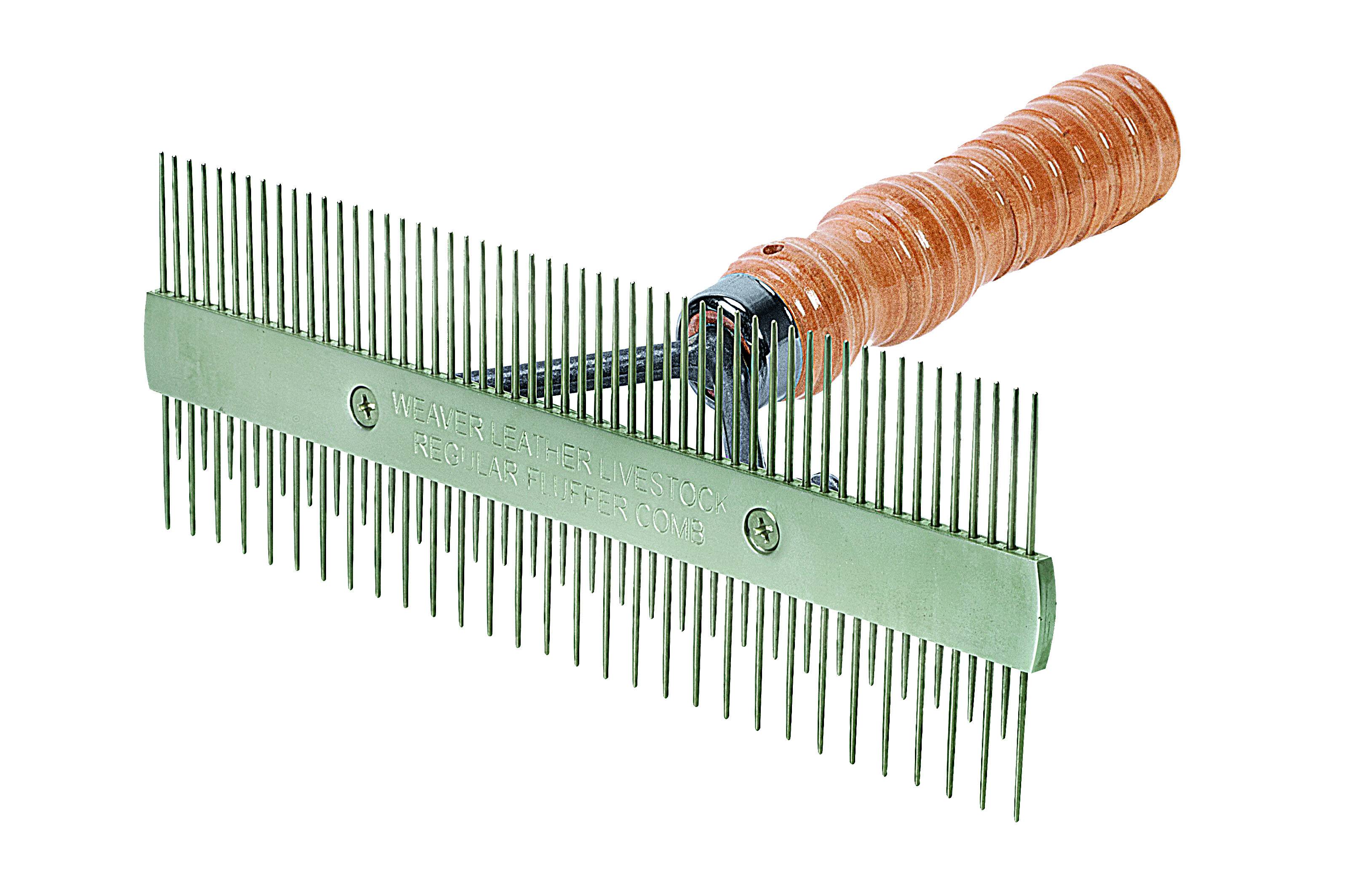 Weaver Wood Handle 2 Sided Comb
