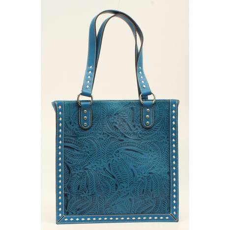 Nocona Nora Floral Embossed Stitched Tote