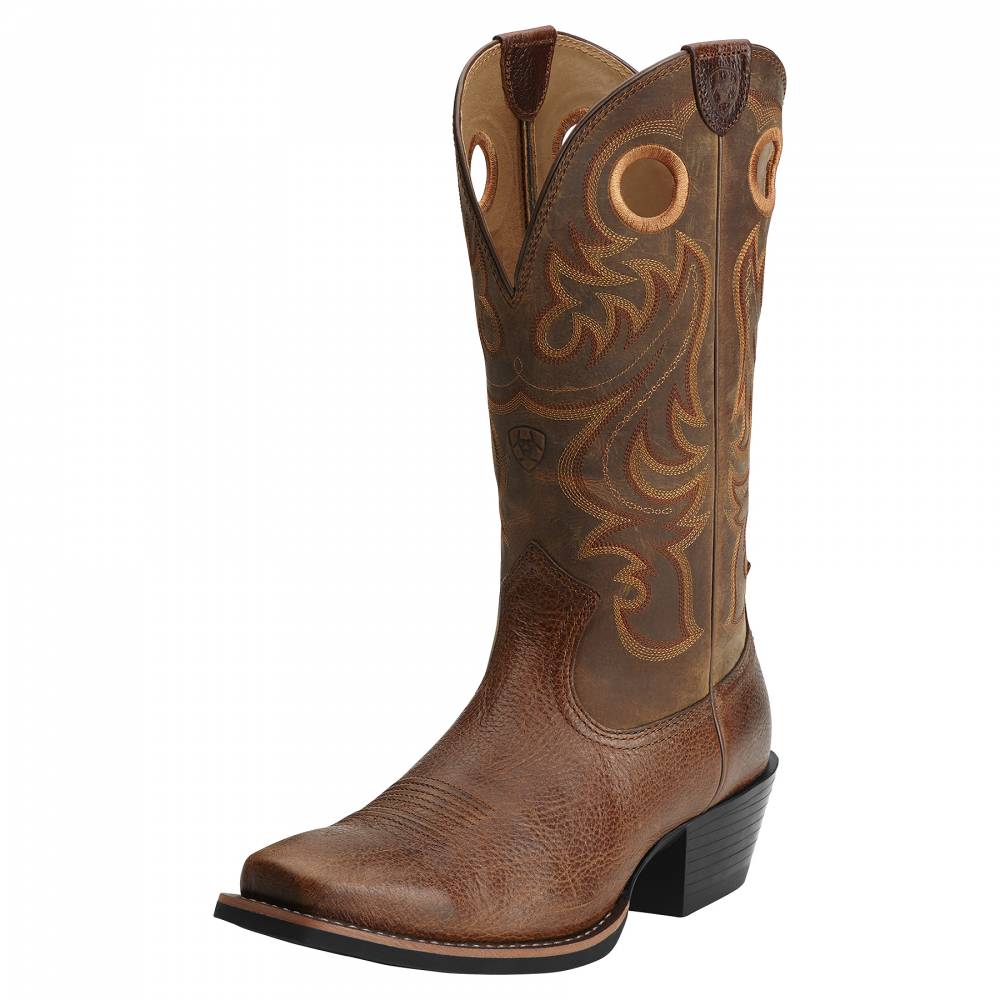 mens low cut square toe boots