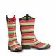 Blazin Roxx Ladies Alicia Stripe Square Toe Rain Boots