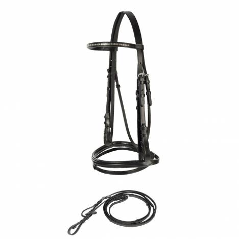 Horze Weston Flash Bridle with Reins