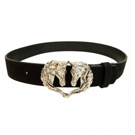 WOW Ladies Double Horse Head Buckle Belt