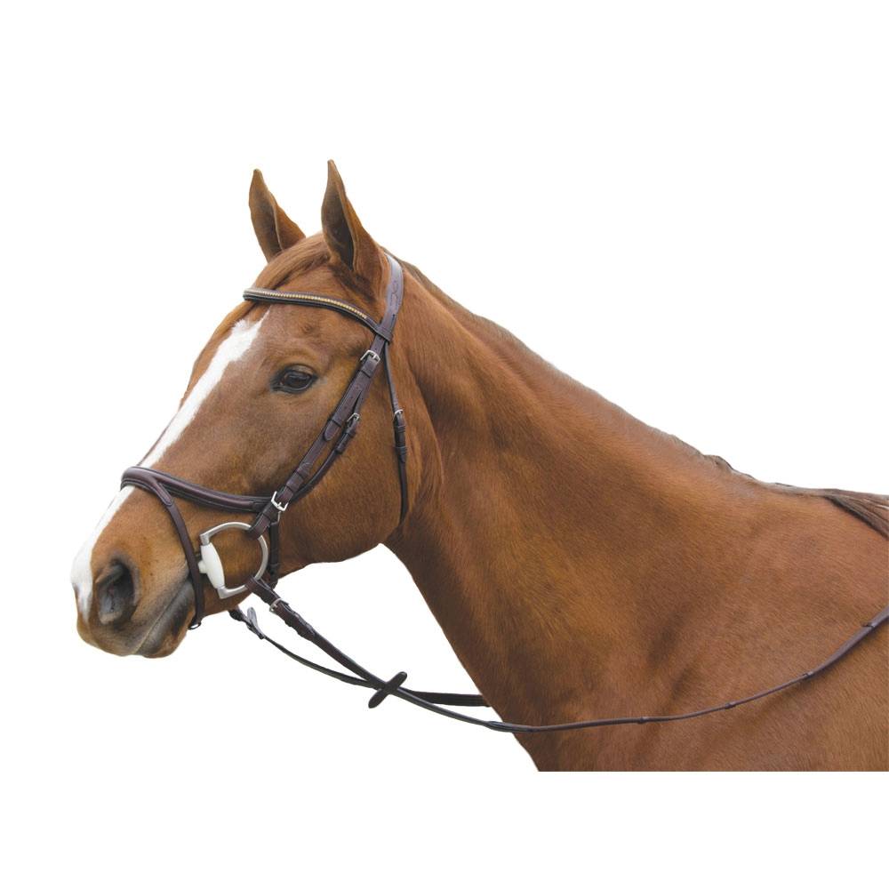 Exselle Elite Plain Raised Jumper Bridle with Extra Brow