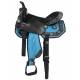 Eclipse by Tough-1 Starlight Collection Turquoise Cross Concho Miniature Trail Saddle