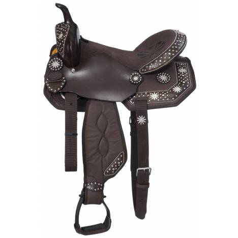 Eclipse by Tough-1 Starlight Collection Spur Rowel Concho Trail Saddle