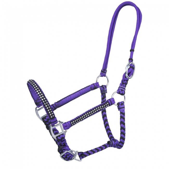 Tough-1 Mini Braided Browbnd Hdstl Crystal