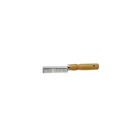 Partrade Aluminum Mane Comb With Wood Handle