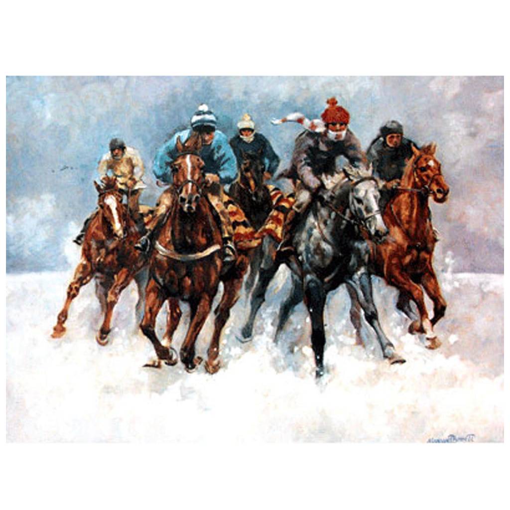 Margaret Barrett Horse Prints - Sheer Grit (Horse Racing)