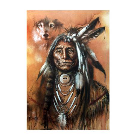 Sally Mitchell Fine Art Wildlife Prints - The Chief & His Spirit