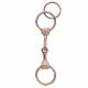 Loose Ring Snaffle Bit Key Chain With Split Ring