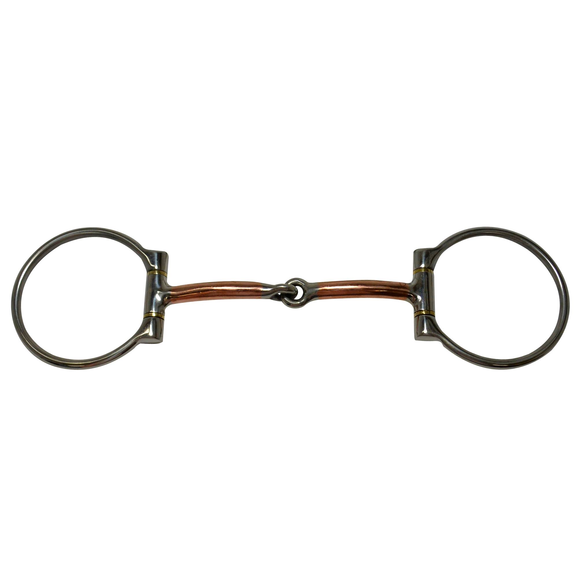 Diamond R Smooth Offset Dee Snaffle Bit
