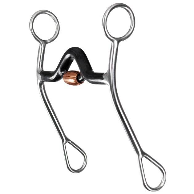 Reinsman Stage C Junior Cutter Sweet Iron Copper Roller Medium Port Bit